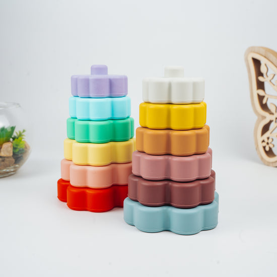 Montessori Educational Blocks - Nature and Rainbow