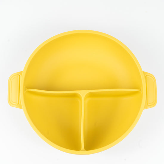 Compartmentalized bowl with lid